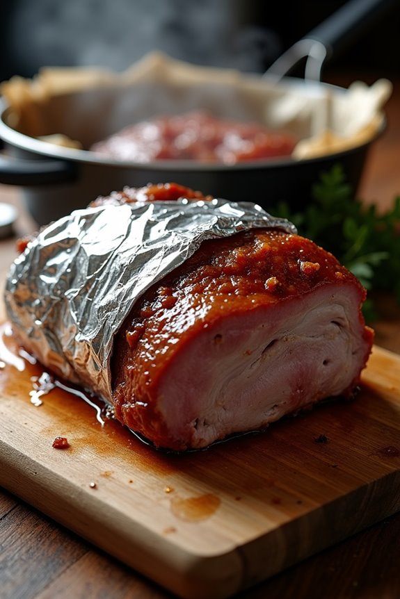 moisture trapping foil braises faster