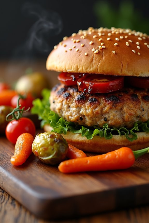 7 Best Side Dishes to Eat With Turkey Burgers 1 oven roasted vegetables with turkey burgers