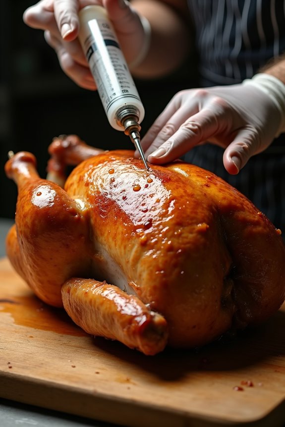 penetration 1 2 inches for marinade distribution