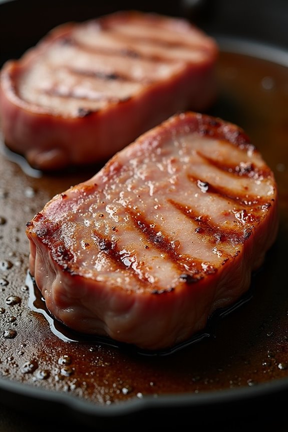 pork 145 f safe rested juice