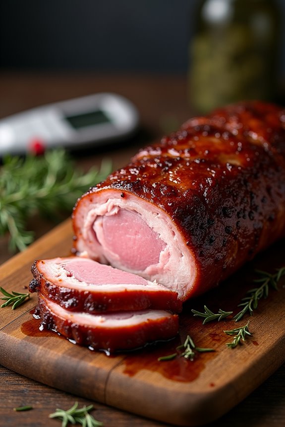 pork cushion smoking plan rub temp rest