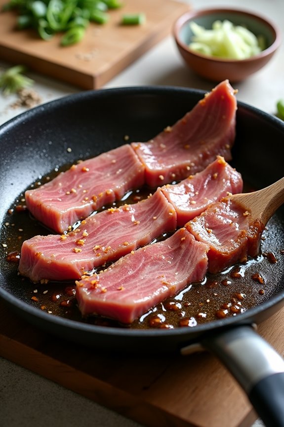 quick pork jowl stir fry
