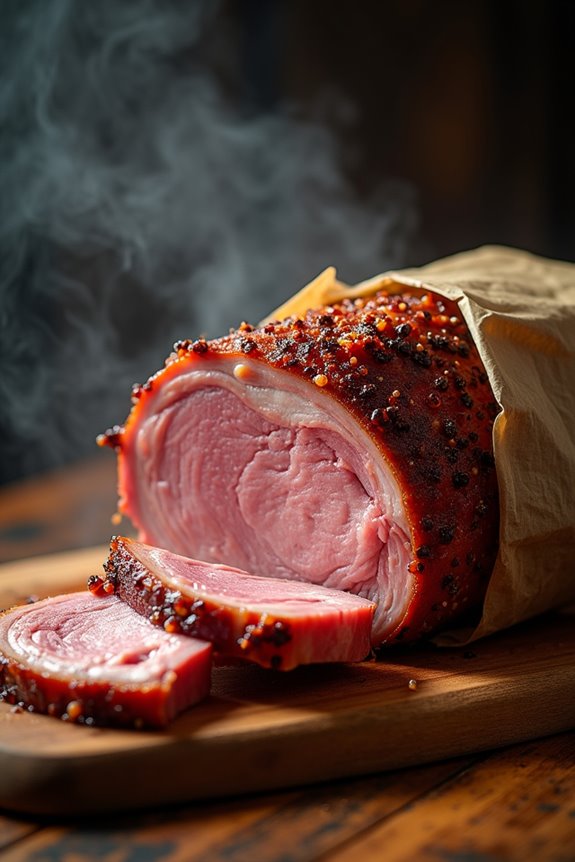 rested pulled juicy pork butt