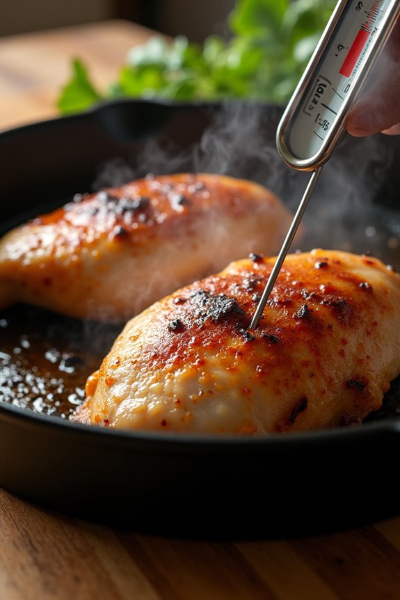 10 Tips to Tell If Your Chicken Is Done 2 safe temps for chicken parts 165 175