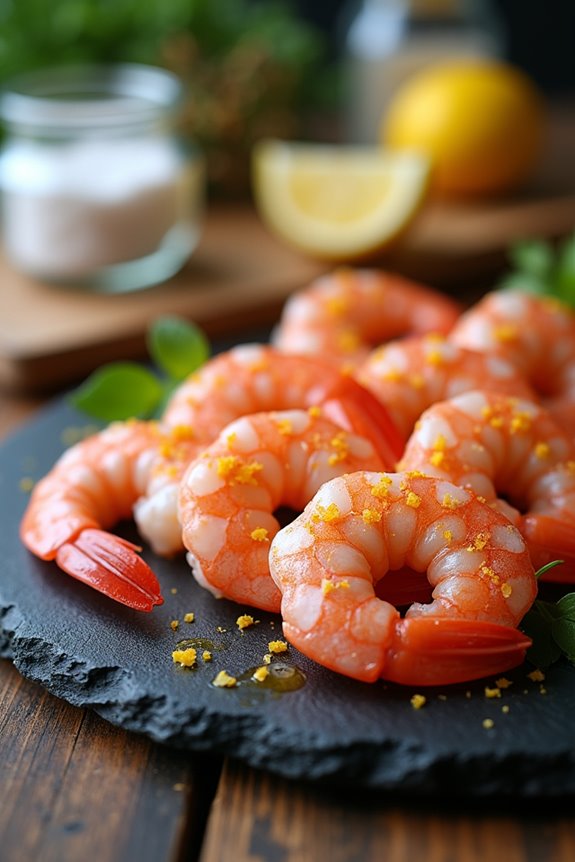 shrimp gluten free protein caveat