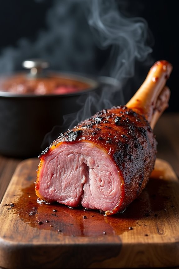 smoked then braised shank perfection